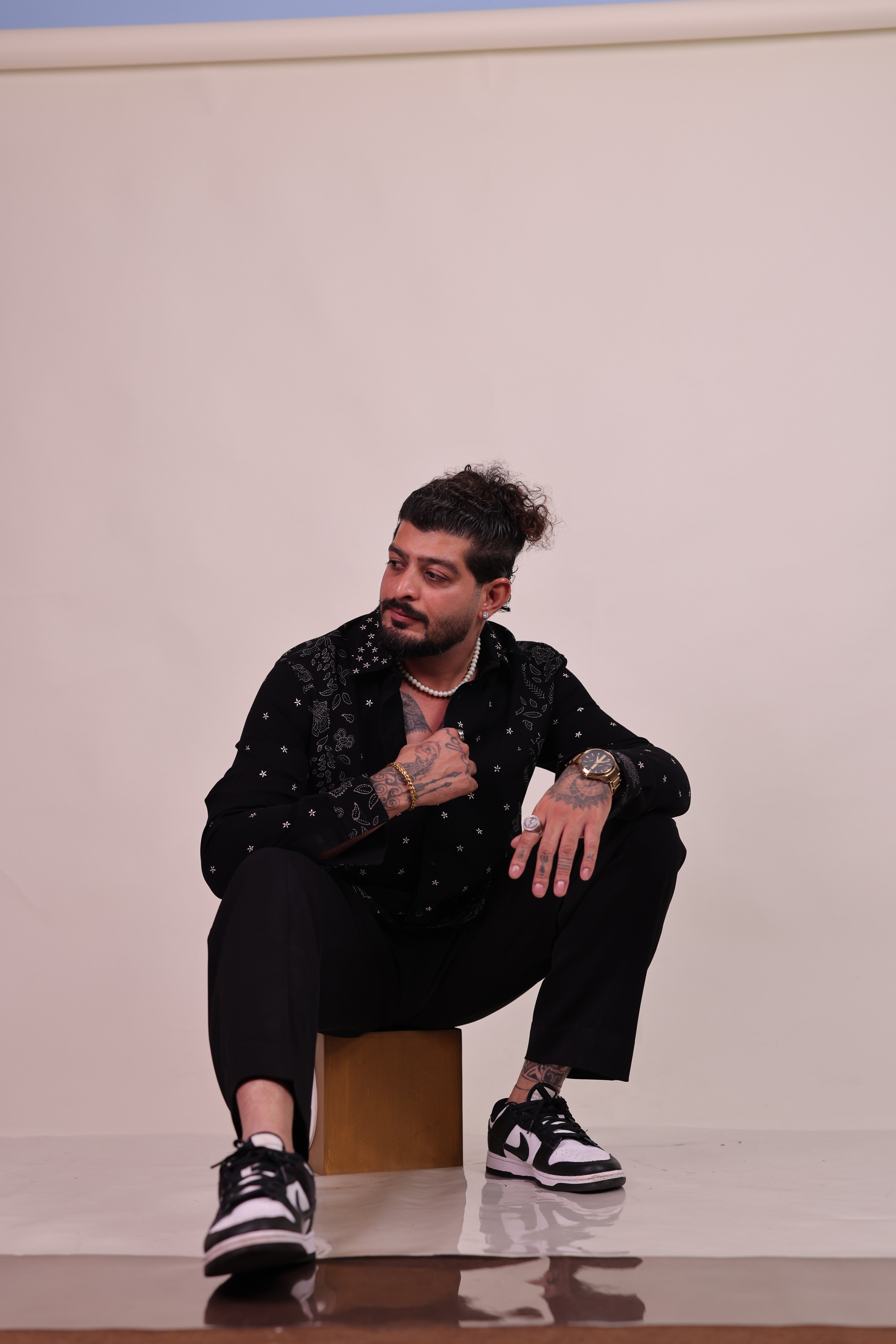 Stellar Florals (Real Silver/Chandi Shirt)