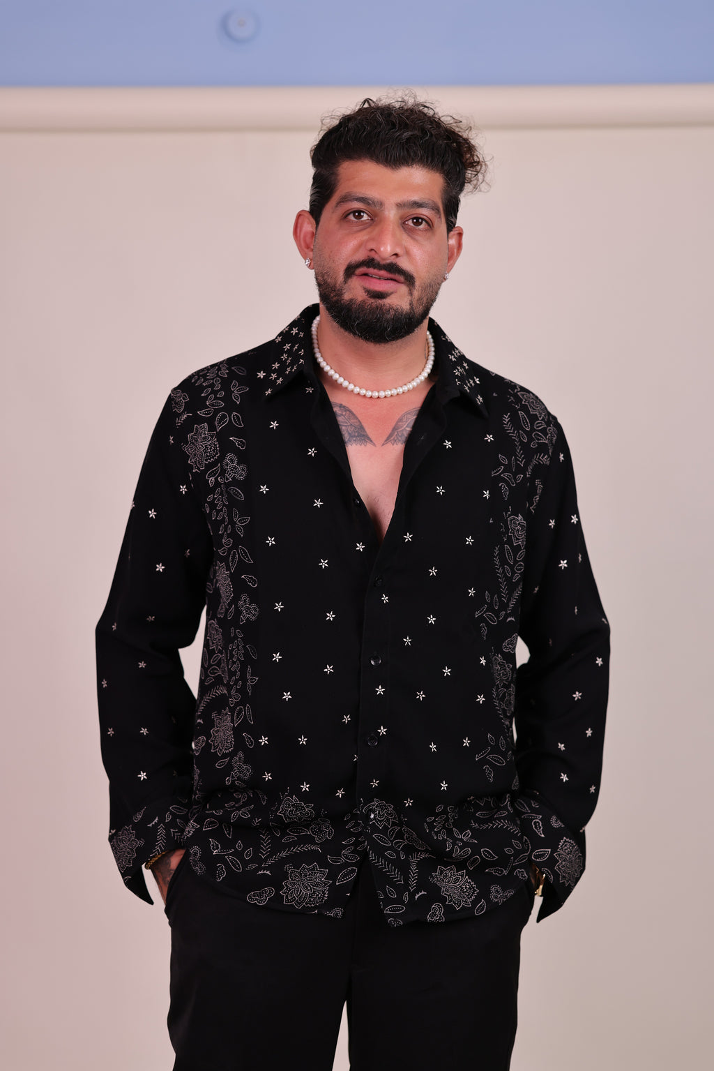 Stellar Florals (Real Silver/Chandi Shirt)