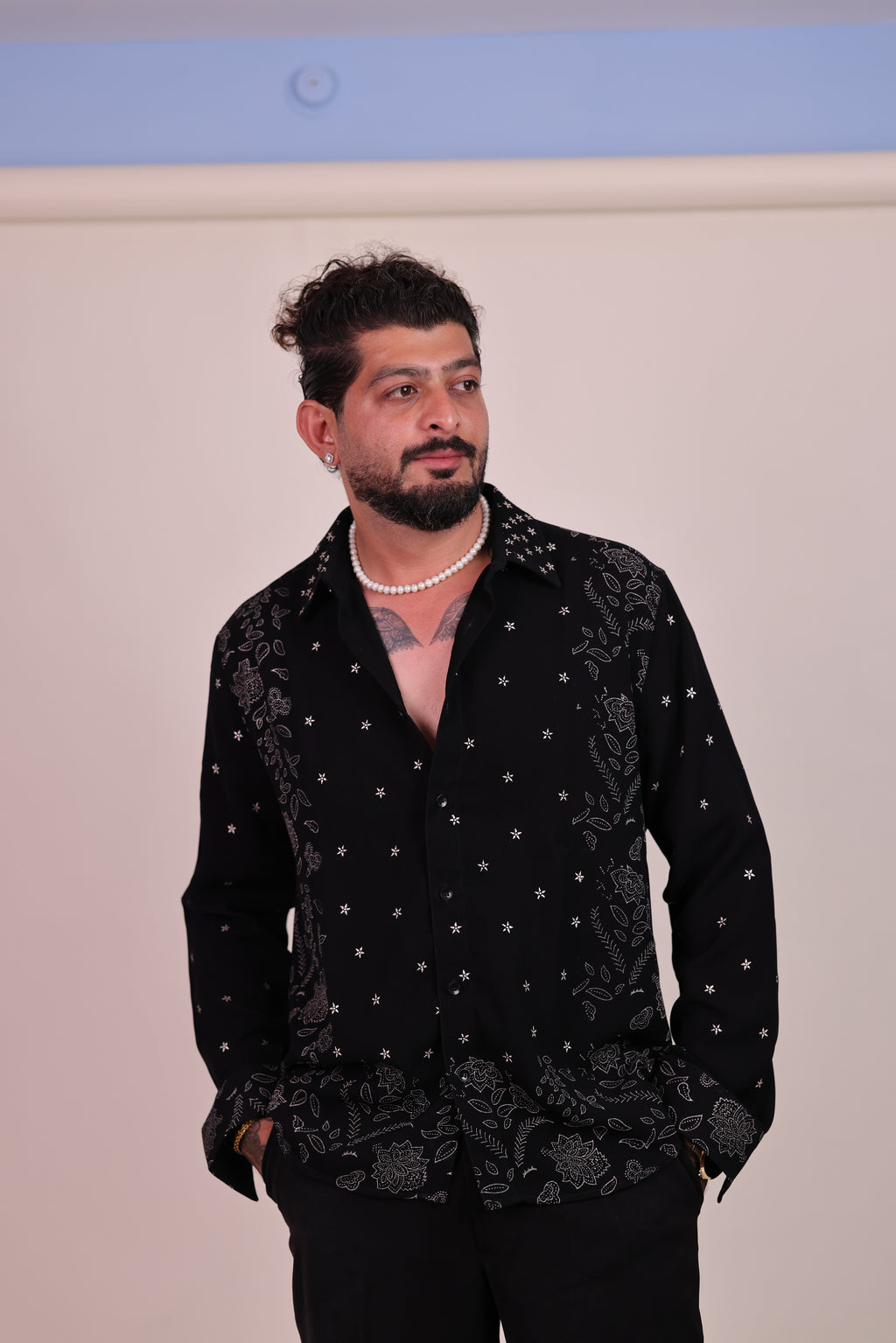 Stellar Florals (Real Silver/Chandi Shirt)