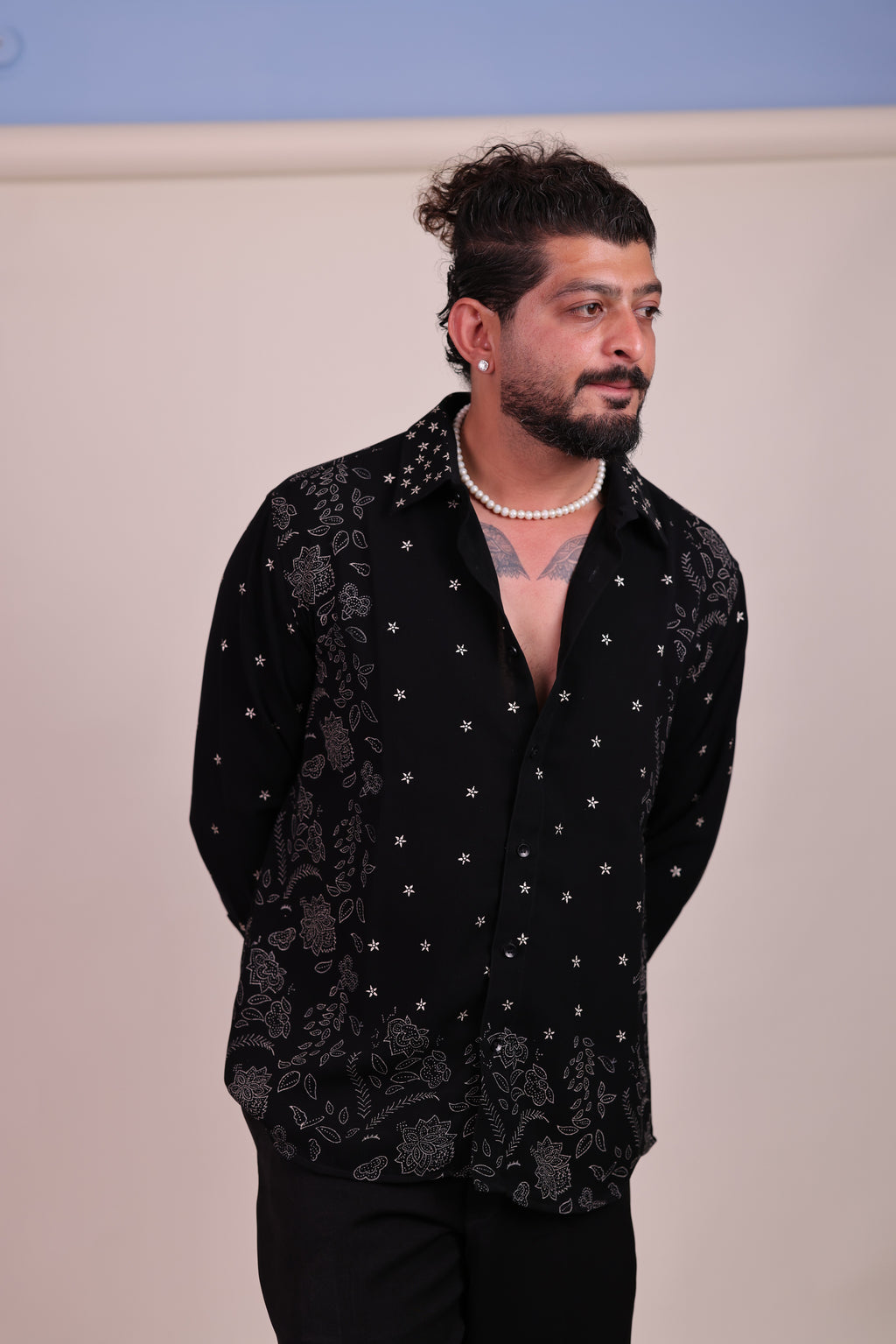 Stellar Florals (Real Silver/Chandi Shirt)