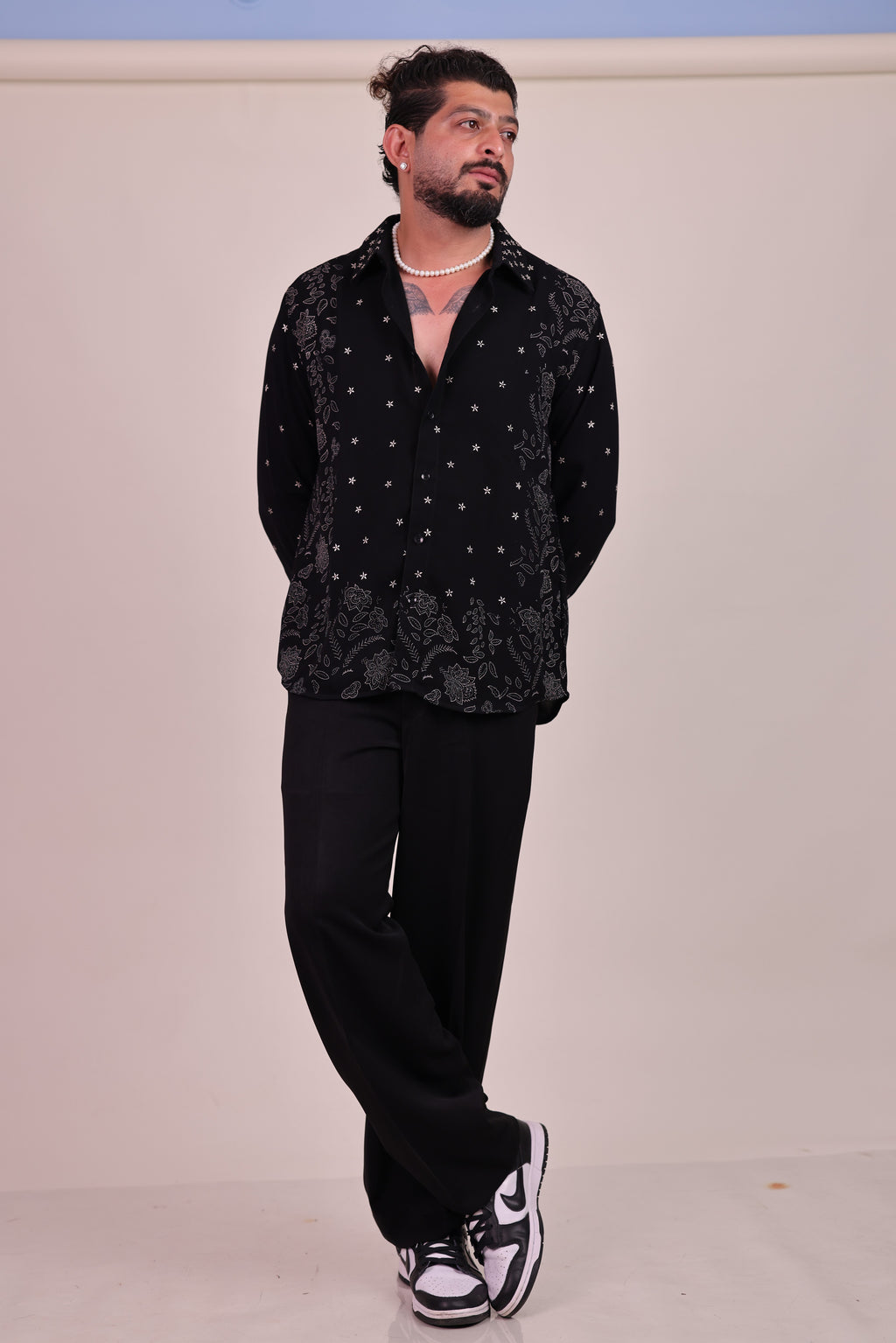 Stellar Florals (Real Silver/Chandi Shirt)