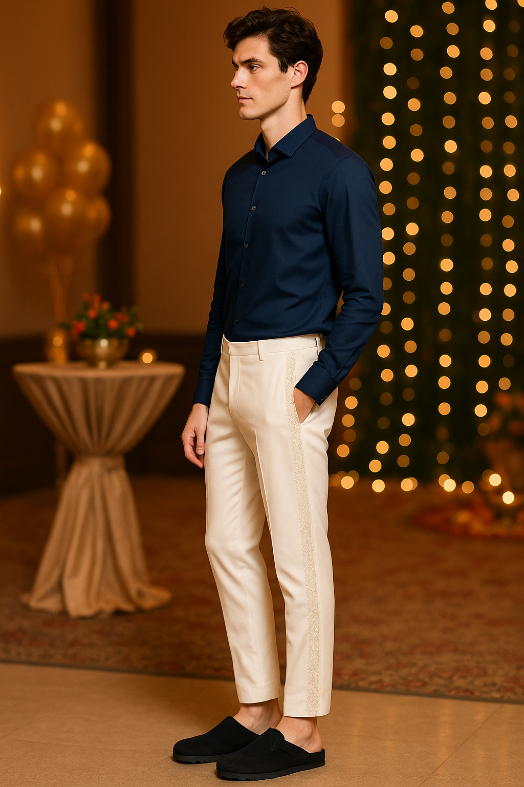 Lvory Regal Lace (Real Silver/Chandi Pant)